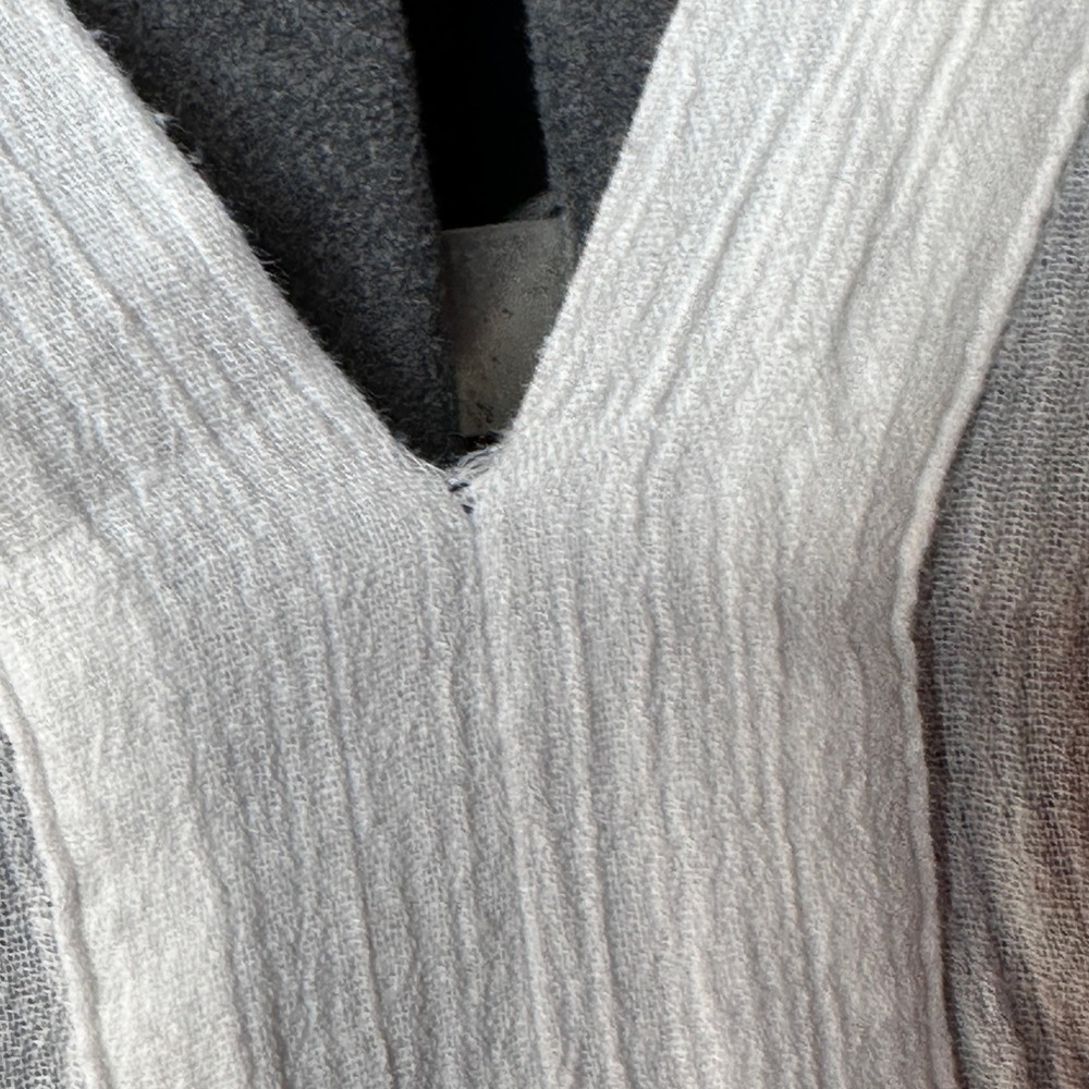RAG & BONE Sheer White Gauze Caftan Midi Dress Cover Up Beach Kaftan Medium - Picture 9 of 10